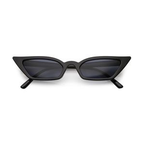 Women's thin retro pointed cat eye sunglasses